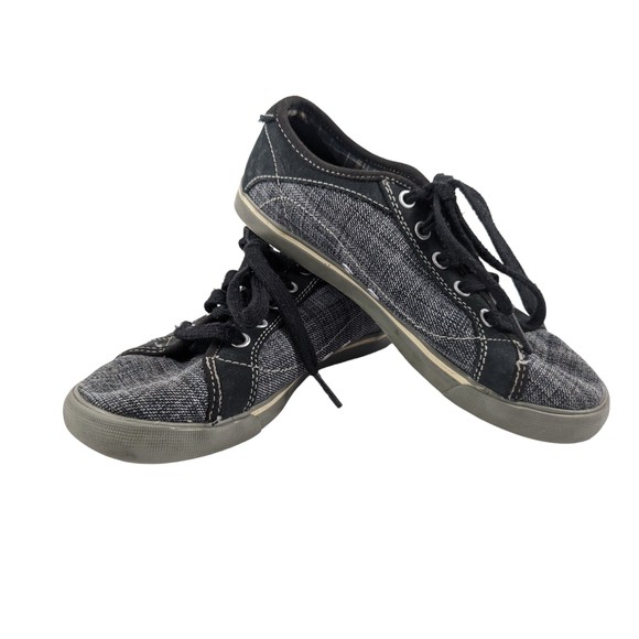 KEEN Other - Keen Footwear Grey & Black Canvas Low Top Casual Sneakers Boy's Shoe Size 2